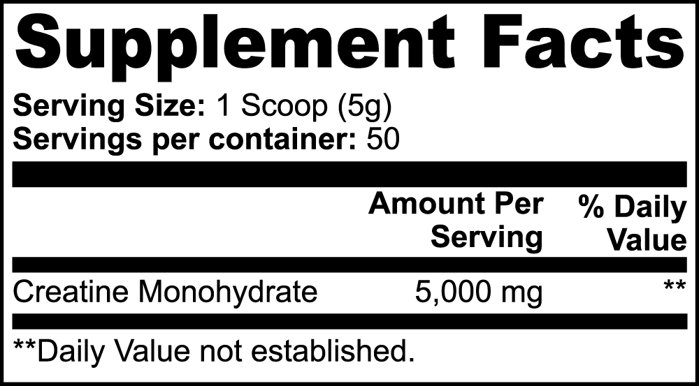 Creatine Monohydrate - Bamfn Essentials