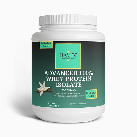 Advanced 100% Whey Protein Isolate (Vanilla) - Bamfn Essentials 