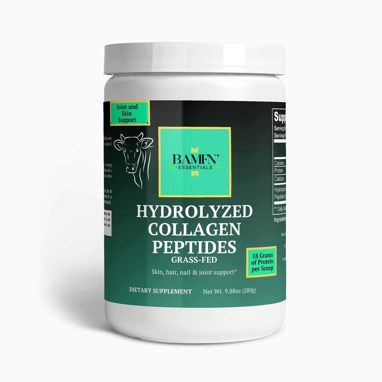 Grass-Fed Hydrolyzed Collagen Peptides - Bamfn Essentials 