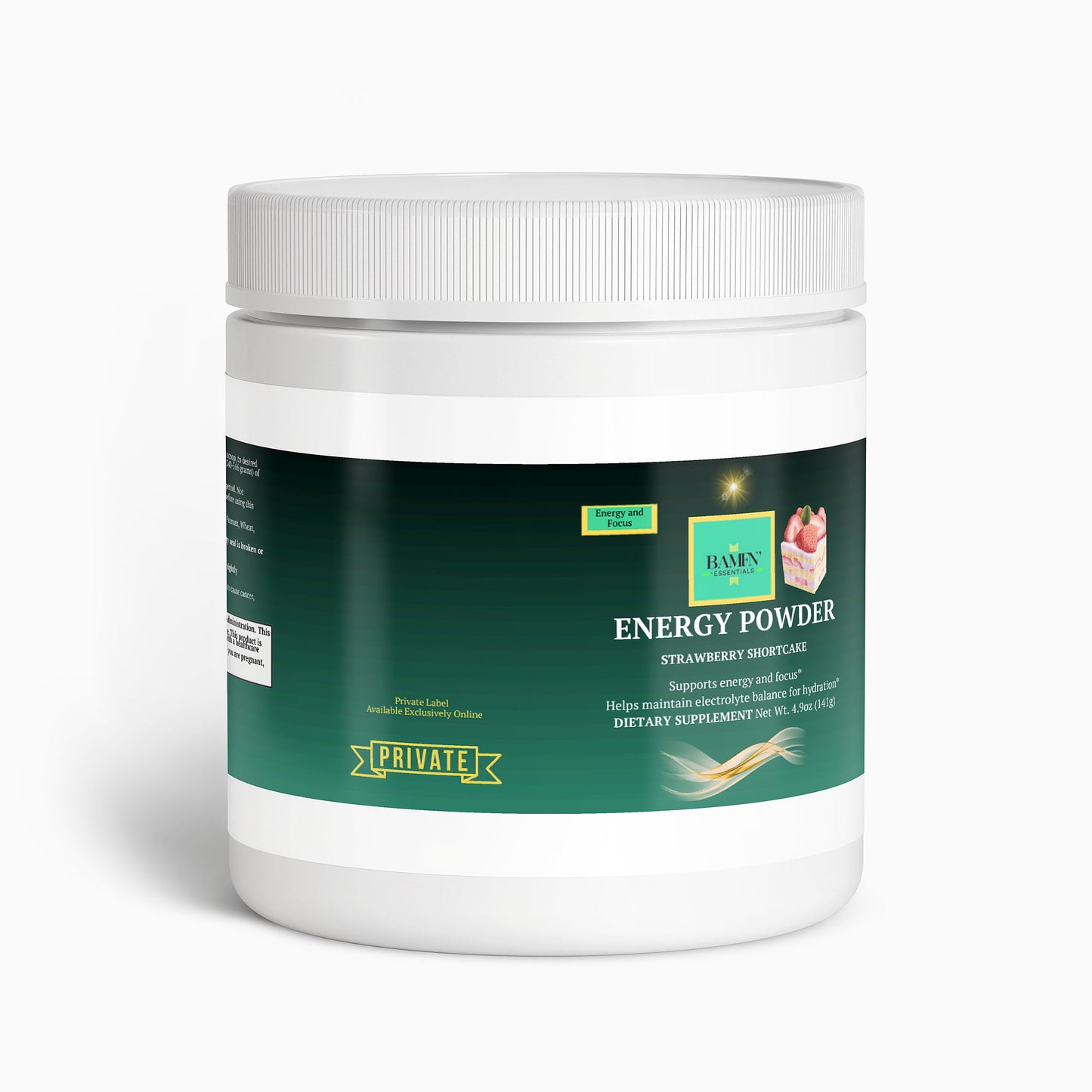 Energy Powder (Strawberry Shortcake) - Bamfn Essentials 