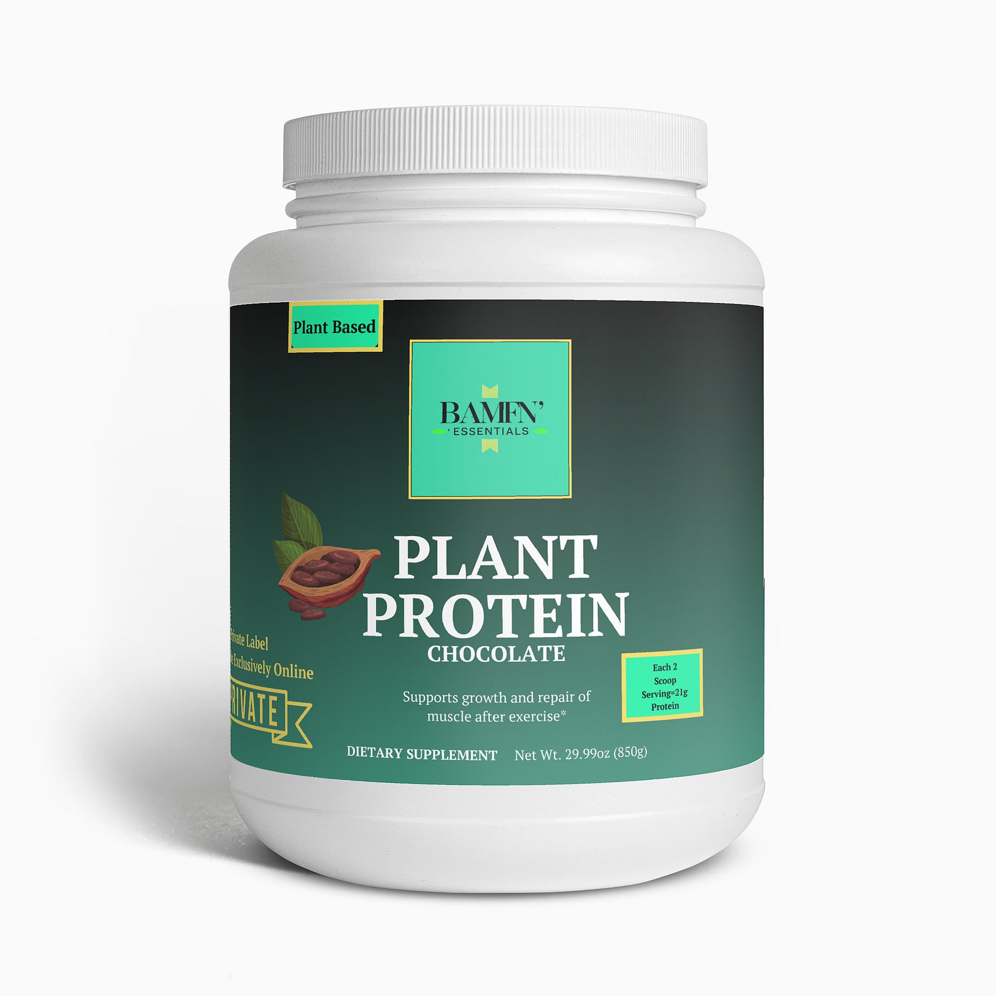 Plant Protein (Chocolate) - Bamfn Essentials 