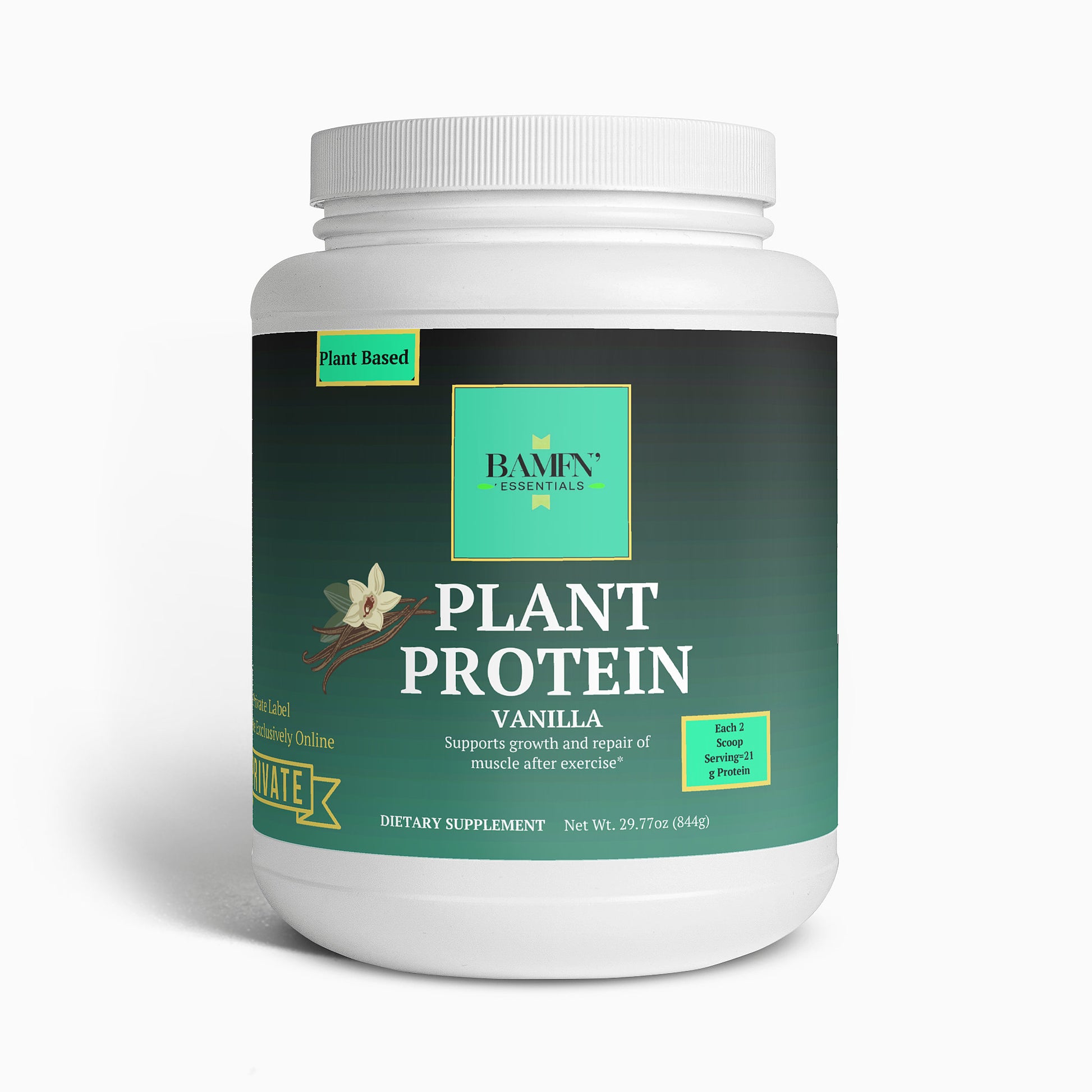 Plant Protein (Vanilla) - Bamfn Essentials 