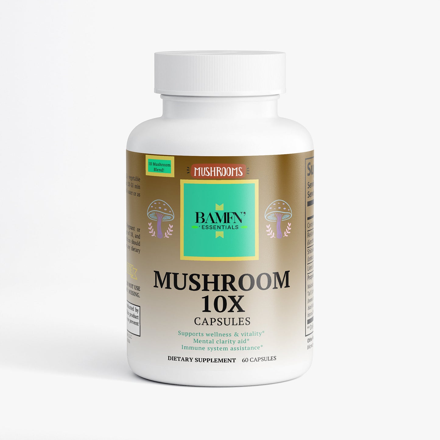 Mushroom Complex 10 X - Bamfn Essentials 